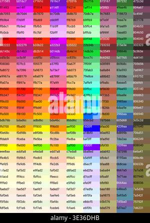 Internet safe color palette - part 2 Stock Vector