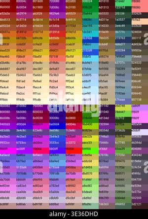 Internet safe color palette - part 1 Stock Vector