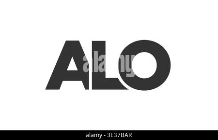 ALO logo design template with strong and modern bold text. Initial based  vector logotype featuring simple and minimal typography. Trendy company  ident Stock Vector Image & Art - Alamy