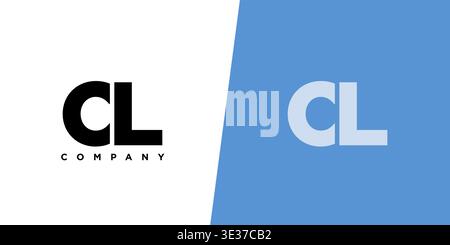 Trendy letter C and L, CL logo design template. Minimal monogram initial based logotype for company identity. Stock Vector