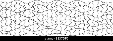 Wavy distorted grid pattern for creative abstract designs Stock Vector