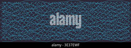 Abstract distorted grid pattern for futuristic design Stock Photo