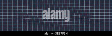 Modern abstract energy grid with neon blue lines on black background Stock Vector