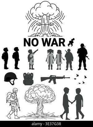 no war component high quality to use Stock Vector