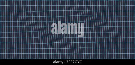 Abstract blue grid pattern on dark background Stock Vector