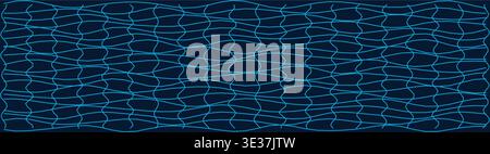 Abstract wavy distorted grid pattern for creative design Stock Vector