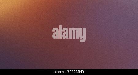 Abstract background with grain texture and warm orange to purple color gradient Stock Photo