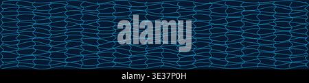 Abstract distorted grid pattern with wavy lines Stock Vector