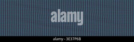 Abstract blue grid pattern with subtle wave effect Stock Vector