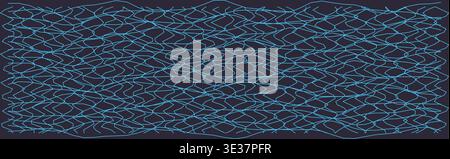 Abstract distorted grid pattern with curved lines for modern design Stock Vector