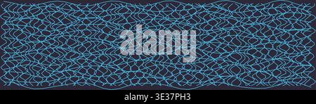 Abstract distorted grid pattern for creative design Stock Vector