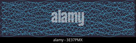 Wavy distorted grid pattern for modern design projects Stock Vector
