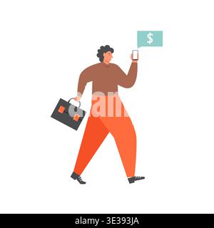 Wireless networking technology, vector flat isolated illustration Stock Vector