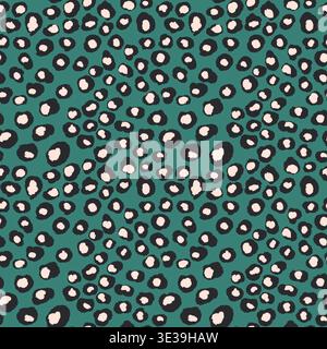 Abstract modern leopard seamless pattern. Animals fashion trendy background. Color decorative vector illustration for print, fabric, textile. Modern Stock Vector