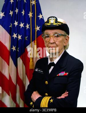 Grace Brewster Hopper (née Murray; December 9, 1906 – January 1, 1992) was an American computer scientist, mathematician, and United States Navy rear admiral. She was a pioneer of computer programming. Stock Photo