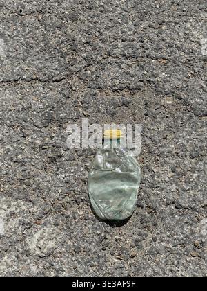 Crushed plastic bottle Stock Photo
