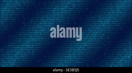 A comprehensive and detailed grid of binary characters spanning the entire visual field. This asset visualizes the robust scale of modern data centers Stock Vector