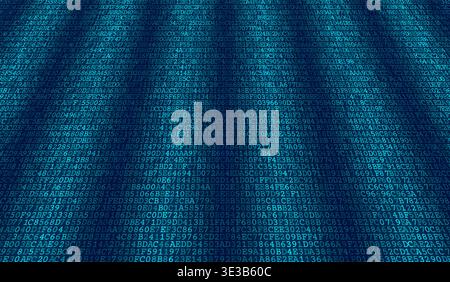 A sophisticated digital landscape where binary code dissolves into a soft gradient. This visual represents the seamless transition from raw data into Stock Vector