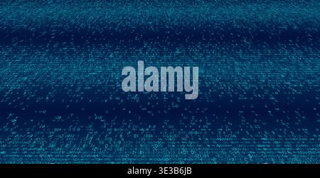 A rhythmic separation of binary clusters creating a distinct central negative space across a data field. The composition artfully illustrates the conc Stock Vector