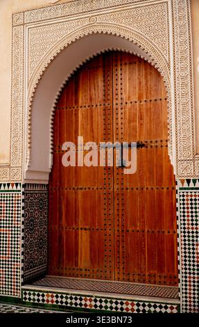 Close-up of the Hassan Tower minaret in Rabat, Morocco. Stock Photo