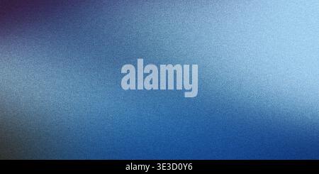 Grainy blue gradient creating noisy abstract background Stock Photo