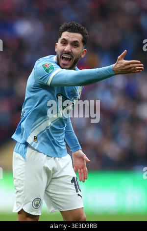 Rayan Cherki of Manchester City during the Manchester City v Brighton ...