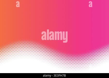 Abstract Dynamic Wavy Halftone Dot Pattern Gradient Background, Mathematical Sine Wave Flowing Dotted Transition Modern Vector Wallpaper, Colorful Geo Stock Vector