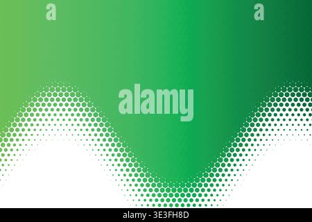 Abstract Dynamic Wavy Halftone Dot Pattern Gradient Background, Mathematical Sine Wave Flowing Dotted Transition Modern Vector Wallpaper, Colorful Geo Stock Vector