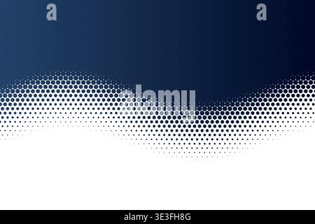 Abstract Dynamic Wavy Halftone Dot Pattern Gradient Background, Mathematical Sine Wave Flowing Dotted Transition Modern Vector Wallpaper, Colorful Geo Stock Vector