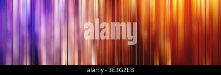 Cinematic fluted glass motion background loop with shifting violet and golden light reflections Stock Photo