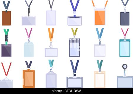 Id card holders. Plastic, leather holder for different personal documents. Driver license, transport cards, hotel room entrance, business id, sapid Stock Vector