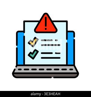 Hazard Monitoring Panel Icon Professional UI Symbol for Industrial ...