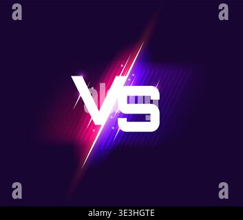 VS fight battle, versus sign sport game showdown Stock Vector