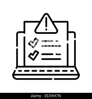 Hazard Monitoring Panel Icon Professional UI Symbol for Industrial ...