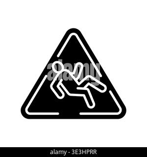 Slips Trips and Falls Prevention Icon Professional UI Symbol for ...