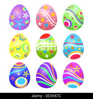 Easter Eggs Vector Art, Icons, and Graphics Stock Vector