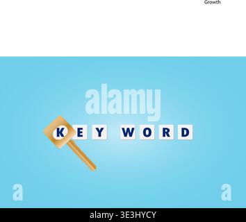 Seo marketing campaign,SEM, Business Search engine optimization. Internet Marketing search flat vector with icons and texts Stock Vector