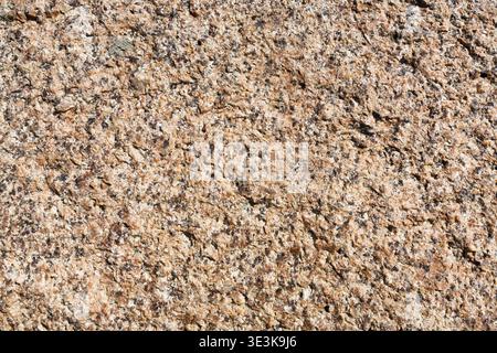Natural textured pink granite surface at close range Stock Photo