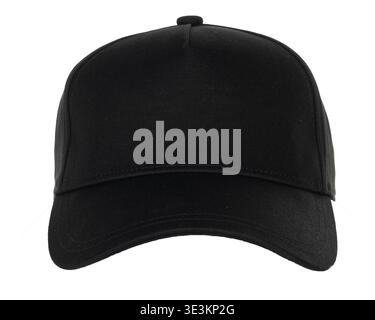 Black Baseball Cap Isolated On White Background Stock Photo