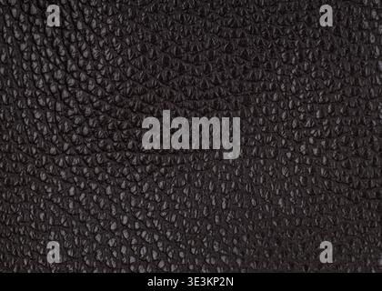Black Leather Texture Detailed Surface Background Stock Photo