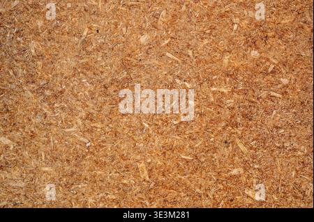 Oriented strand board texture with compressed wood chips, abstract natural background, construction material surface for design, building and industri Stock Photo