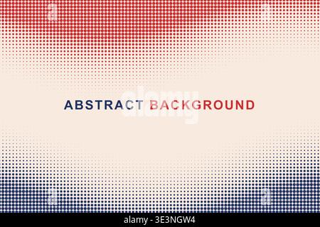 Abstract Dual Edge Wavy Halftone Dot Border Frame Background, Split Color Top Bottom Wave Dotted Pattern Copy Space Vector Template, Modern Gradient Stock Vector