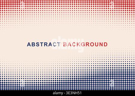Abstract Dual Edge Wavy Halftone Dot Border Frame Background, Split Color Top Bottom Wave Dotted Pattern Copy Space Vector Template, Modern Gradient Stock Vector