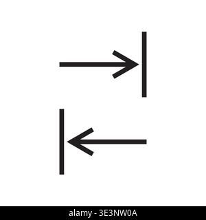 Arrow pointer Vector. Direction move icon. Target line symbol. Motion shift sign. Manual vector only. No autotrace used. EPS 10. Stock Vector