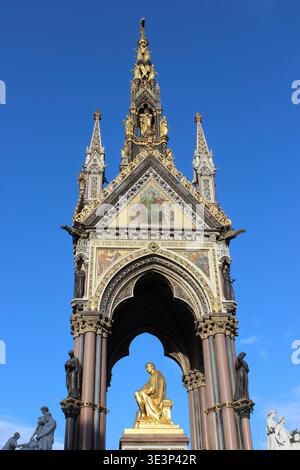 Albert Memorial, Kensington Gardens, London Stock Photo