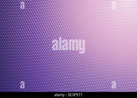 Abstract 3D Perspective Warped Halftone Dot Wave Gradient Background, Corner Fade Curved Mesh Distortion Dynamic Flow Texture Vector Wallpaper Stock Vector