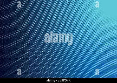 Abstract 3D Perspective Warped Halftone Dot Wave Gradient Background, Corner Fade Curved Mesh Distortion Dynamic Flow Texture Vector Wallpaper Stock Vector