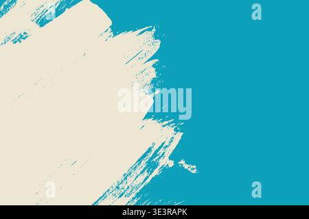 Thick paint stroke texture. Grunge brush stroke smear background. Grunge distressed vector overlay texture. Paintbrush rough stain bold texture design Stock Vector