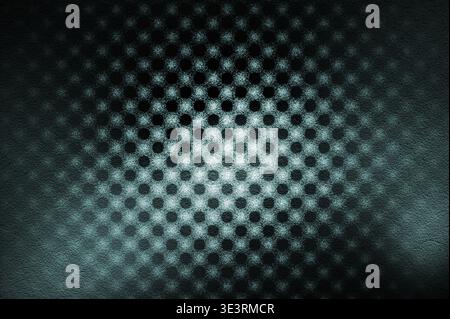 Abstract dotted halftone background with smooth gradient dots pattern in black. Comic pop art style overlay texture, ideal for retro design, print, po Stock Photo