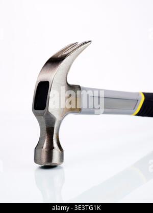 Claw hammer on a white background Stock Photo